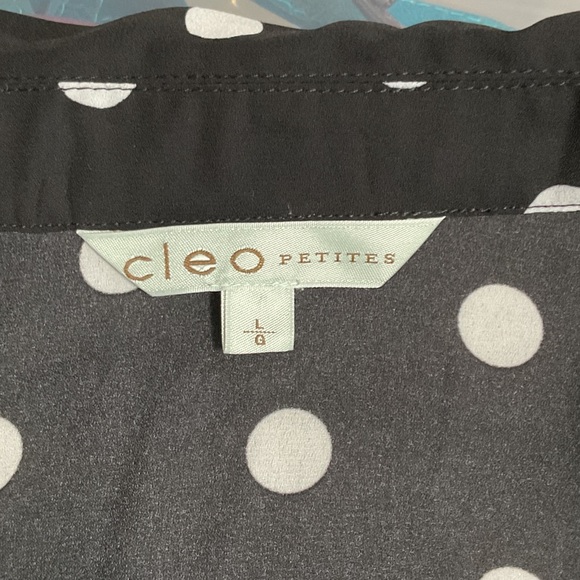 P437. Cleo Black and White Polka Dot Topper |PL - Picture 2 of 5